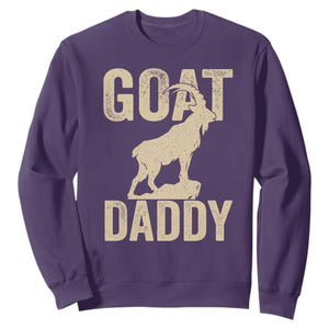 Goat Daddy Sweatshirt Funny Goat Father Vintage TS11 Purple Print Your Wear