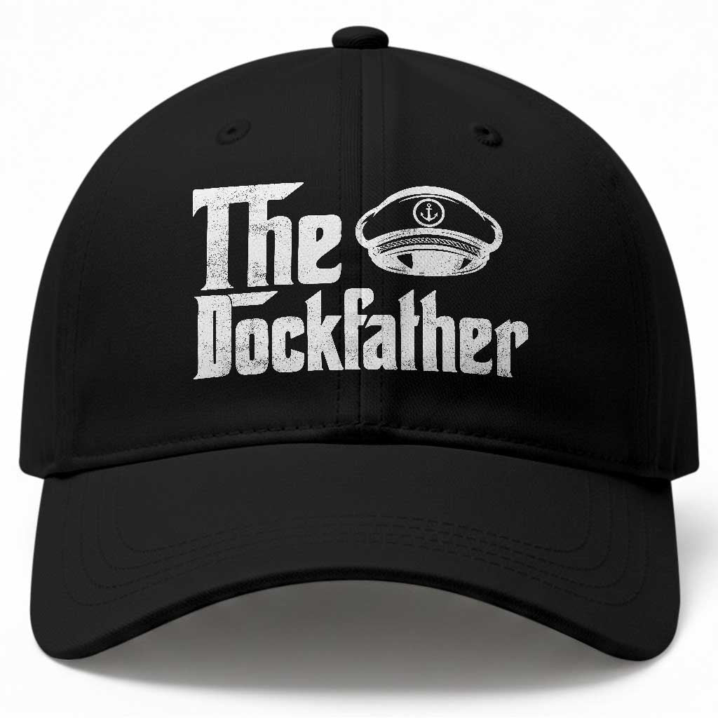 The Dockfather Baseball Cap Funny Boat Captain Dad Boating Humor Father's Day TS11 Print Your Wear