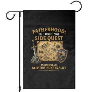 RPG Dad Garden Flag Fatherhood The Original Side Quest Dad Mode D20 Tabletop Games TS11 Black Print Your Wear