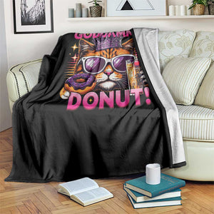 Funny Goddammit Cat Princess Meme Throw Blanket Cartoon Style TS11 Print Your Wear