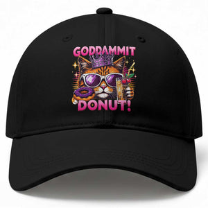 Funny Goddammit Cat Princess Meme Baseball Cap Cartoon Style TS11 Print Your Wear