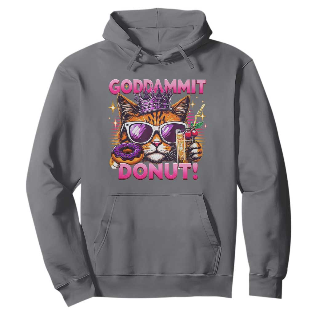 Funny Goddammit Cat Princess Meme Hoodie Cartoon Style TS11 Charcoal Print Your Wear