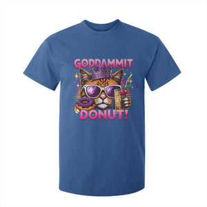 Funny Goddammit Cat Princess Meme T Shirt For Kid Cartoon Style TS11 Royal Blue Print Your Wear