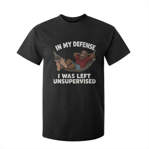 In My Defense I Was Left Unsupervised Funny Bigfoot T Shirt For Kid TS11 Black Print Your Wear