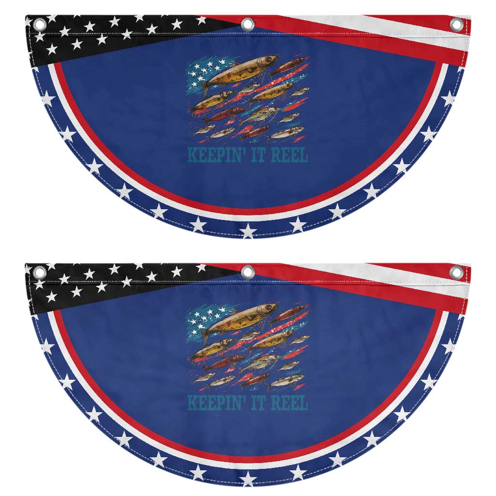 Funny Fisherman Keepin It Reel Patriotic Fan Flag Fishing Lure American Flag Bass Fishing TS11 2pcs pack Classic Navy Print Your Wear