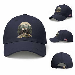 Funny Jackie And Shadow Eagle Family Matching Baseball Cap Eagle Lover TS11 Baseball Cap Universal Fit Navy Print Your Wear