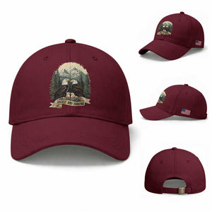 Funny Jackie And Shadow Eagle Family Matching Baseball Cap Eagle Lover TS11 Baseball Cap Universal Fit Maroon Print Your Wear