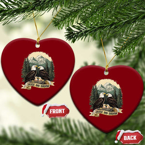 Funny Jackie And Shadow Eagle Family Matching Ceramic Ornament Eagle Lover TS11 Print Your Wear