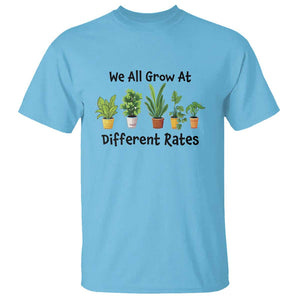 Special Education Teacher T Shirt We All Grow At Different Rates Plants TS11 Sky Print Your Wear