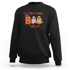 Funny This Is Some Boo Sheet Sweatshirt Halloween Ghost Witch Hat TS11 Black Print Your Wear