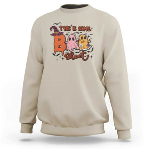 Funny This Is Some Boo Sheet Sweatshirt Halloween Ghost Witch Hat TS11 Sand Print Your Wear