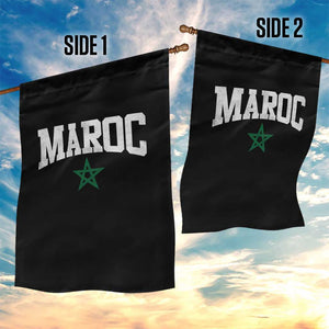 Morocco Maroc Pride Garden Flag Moroccan Heritage Vintage Green Star TS11 Print Your Wear