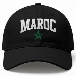 Morocco Maroc Pride Baseball Cap Moroccan Heritage Vintage Green Star TS11 Print Your Wear