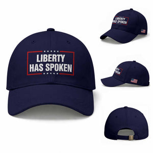 Liberty Has Spoken Funny Basketball Pointing Meme Baseball Cap TS11 Baseball Cap Universal Fit Dark Blue Print Your Wear