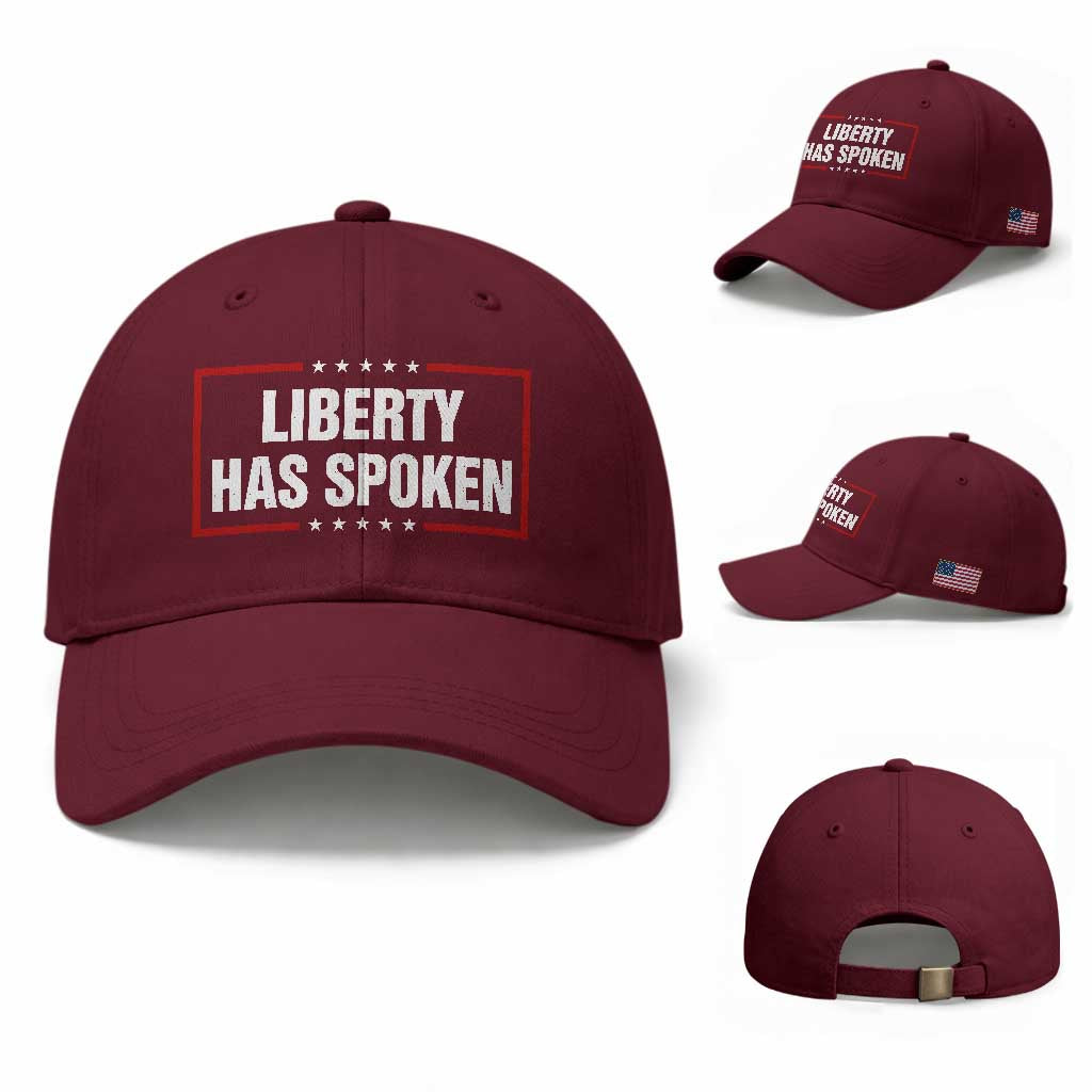 Liberty Has Spoken Funny Basketball Pointing Meme Baseball Cap TS11 Baseball Cap Universal Fit Maroon Print Your Wear