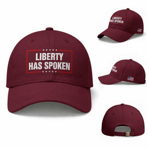 Liberty Has Spoken Funny Basketball Pointing Meme Baseball Cap TS11 Baseball Cap Universal Fit Maroon Print Your Wear