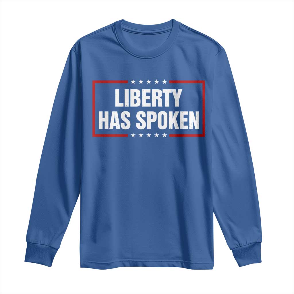 Liberty Has Spoken Funny Basketball Pointing Meme Long Sleeve Shirt TS11 Royal Blue Print Your Wear