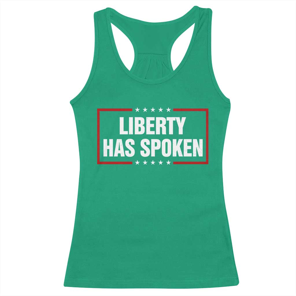 Liberty Has Spoken Funny Basketball Pointing Meme Racerback Tank Top TS11 Irish Green Print Your Wear