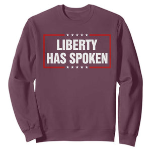 Liberty Has Spoken Funny Basketball Pointing Meme Sweatshirt TS11 Maroon Print Your Wear