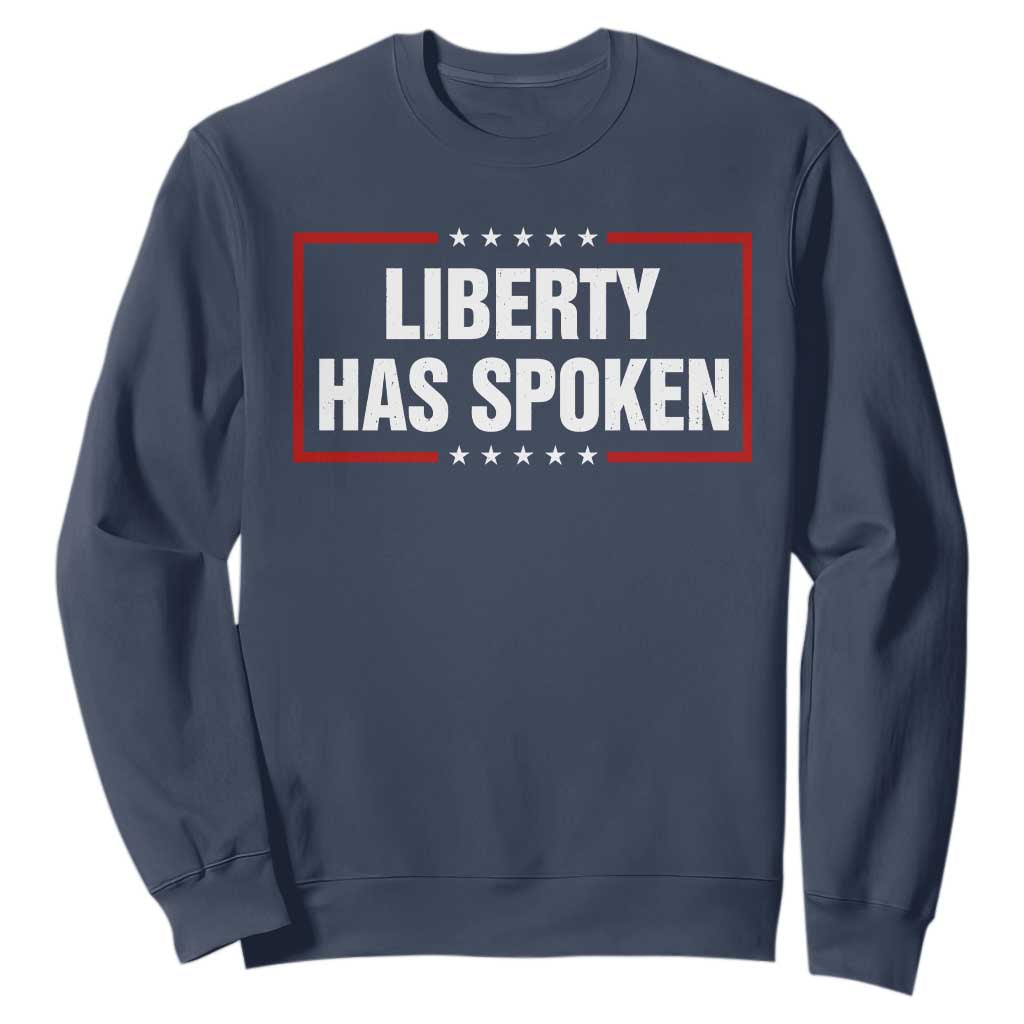 Liberty Has Spoken Funny Basketball Pointing Meme Sweatshirt TS11 Navy Print Your Wear