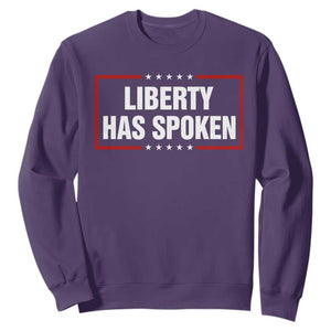 Liberty Has Spoken Funny Basketball Pointing Meme Sweatshirt TS11 Purple Print Your Wear