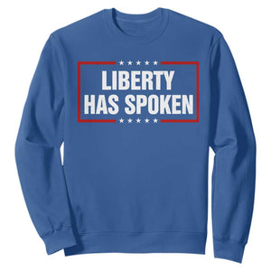 Liberty Has Spoken Funny Basketball Pointing Meme Sweatshirt TS11 Royal Blue Print Your Wear