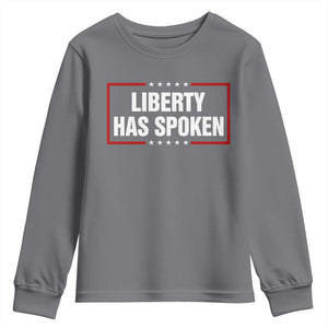 Liberty Has Spoken Funny Basketball Pointing Meme Youth Sweatshirt TS11 Charcoal Print Your Wear