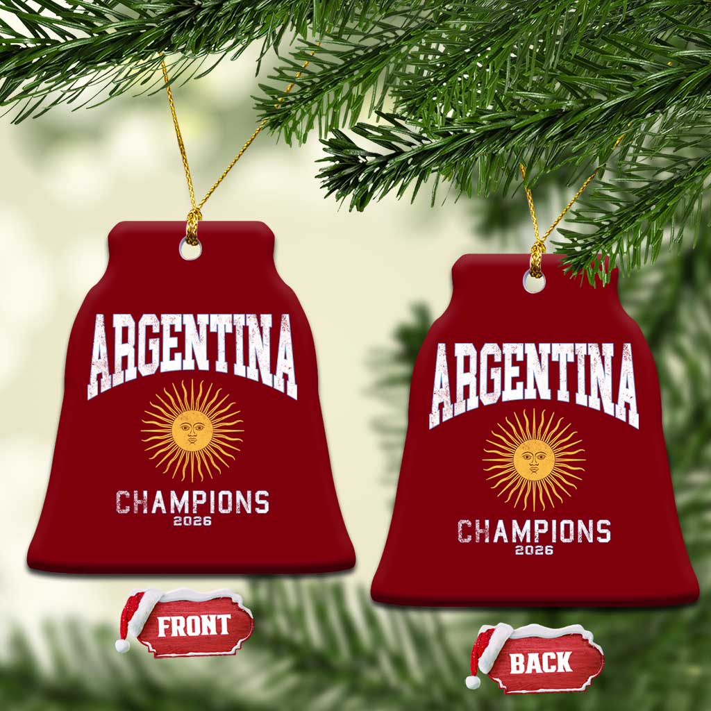 Argentina Champions 2026 Ceramic Ornament Argentinian Pride Vintage Sol De Mayo TS11 Print Your Wear