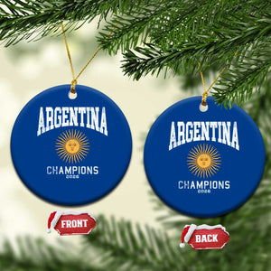Argentina Champions 2026 Ceramic Ornament Argentinian Pride Vintage Sol De Mayo TS11 1pc Blue Print Your Wear