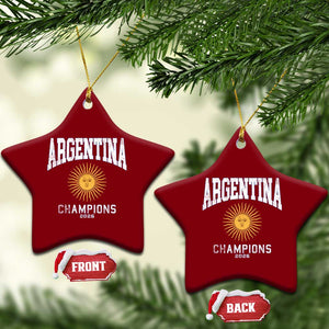 Argentina Champions 2026 Ceramic Ornament Argentinian Pride Vintage Sol De Mayo TS11 Print Your Wear