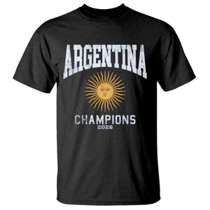 Argentina Champions 2026 T Shirt Argentinian Pride Vintage Sol De Mayo TS11 Black Print Your Wear