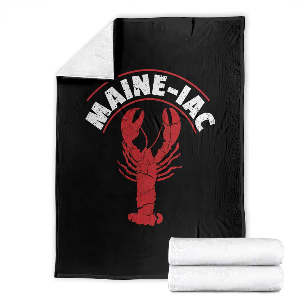 Maine Lobster Throw Blanket Funny Maine iac Lobstering Fisherman TS11 Black Print Your Wear