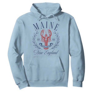 Maine Lobster New England Souvenir Pride Vintage Hoodie TS11 Light Blue Print Your Wear