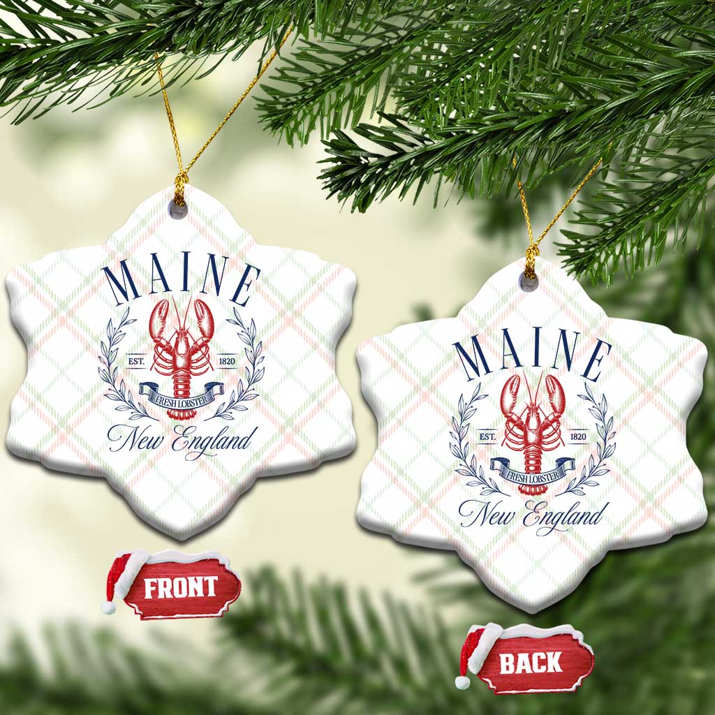 Maine Lobster New England Souvenir Pride Vintage Ceramic Ornament TS11 Print Your Wear