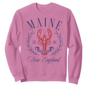 Maine Lobster New England Souvenir Pride Vintage Sweatshirt TS11 Azalea Print Your Wear