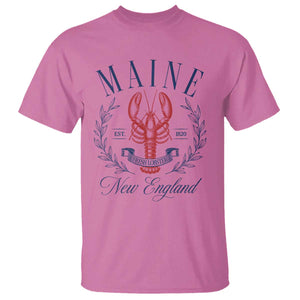 Maine Lobster New England Souvenir Pride Vintage T Shirt TS11 Azalea Print Your Wear