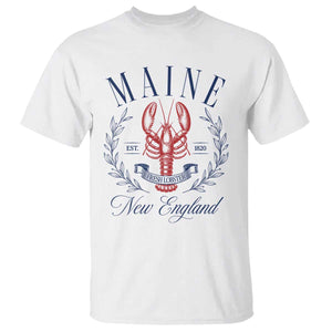 Maine Lobster New England Souvenir Pride Vintage T Shirt TS11 White Print Your Wear