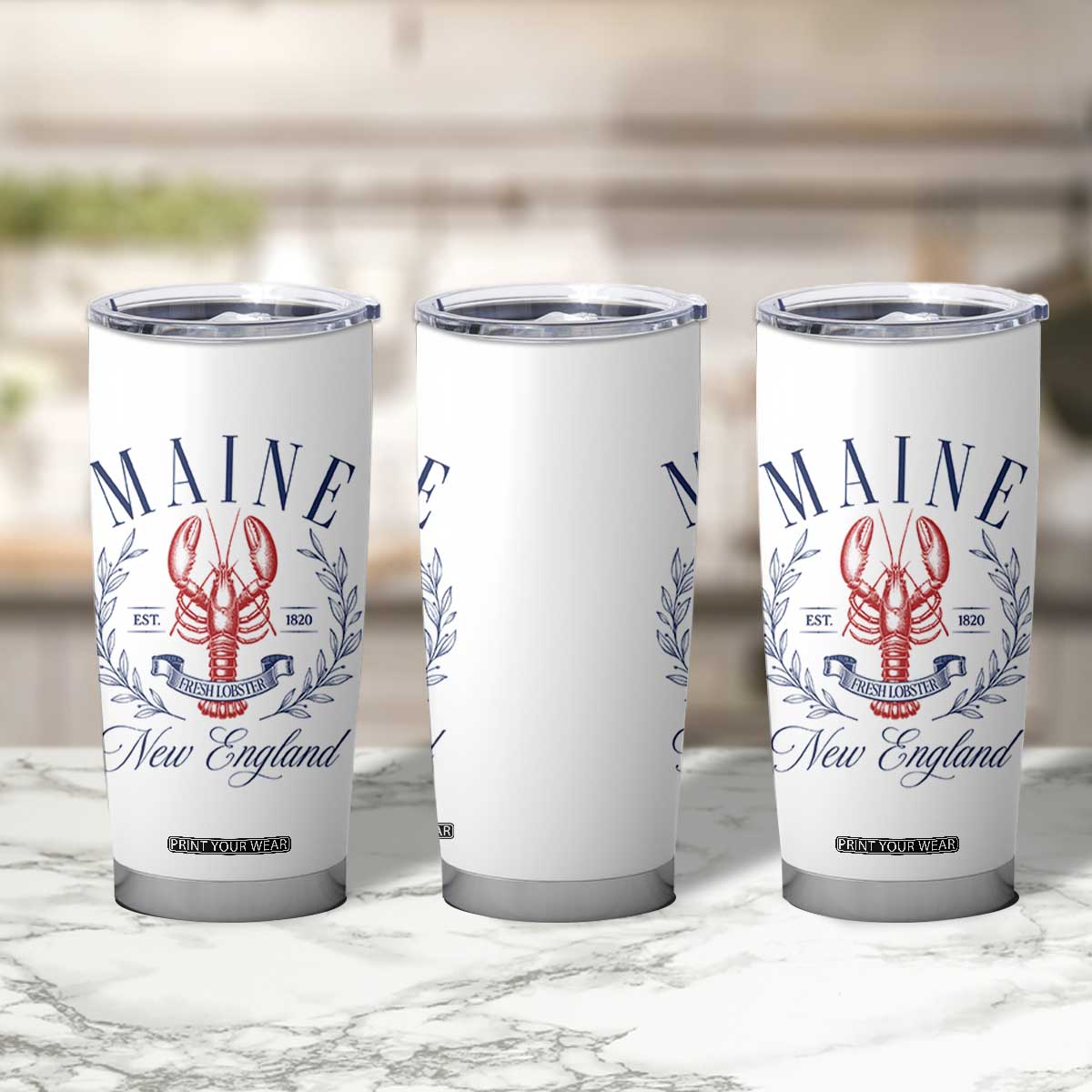 Maine Lobster New England Souvenir Pride Vintage Tumbler Cup TS11 Print Your Wear