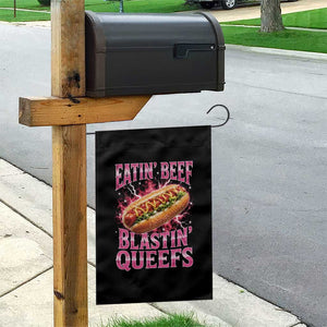 Eatin Beef Blastin' Queefs Funny Embarrassing Hot Dog Retro Bootleg Garden Flag TS11 Print Your Wear