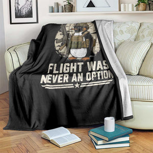 Funny Penguin Flight Was Never An Option Throw Blanket Tactical Penguin Gun Lover TS11 Print Your Wear