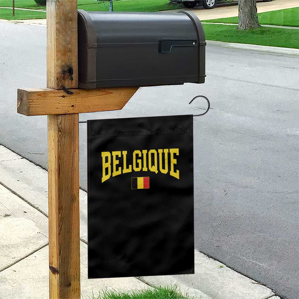 Belgium Belgique Throwback Design Vintage Belgian Flag Jersey Style Garden Flag TS11 Print Your Wear