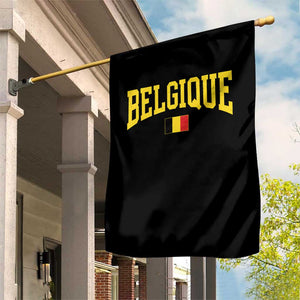 Belgium Belgique Throwback Design Vintage Belgian Flag Jersey Style Garden Flag TS11 Print Your Wear