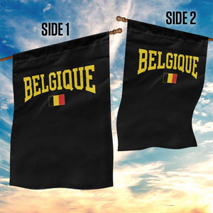 Belgium Belgique Throwback Design Vintage Belgian Flag Jersey Style Garden Flag TS11 Print Your Wear