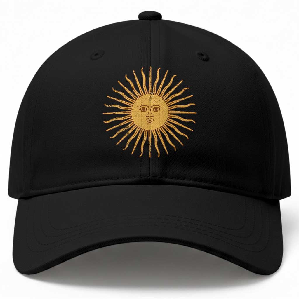Argentina Sol De Mayo Vintage Argentinian Sun Throwback Design Baseball Cap TS11 Print Your Wear