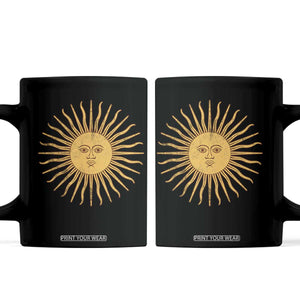 Argentina Sol De Mayo Vintage Argentinian Sun Throwback Design Coffee Mug TS11 Black Print Your Wear