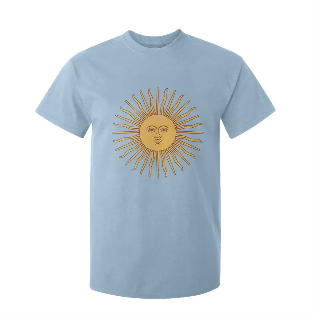 Argentina Sol De Mayo Vintage Argentinian Sun Throwback Design T Shirt For Kid TS11 Light Blue Print Your Wear
