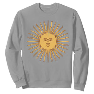 Argentina Sol De Mayo Vintage Argentinian Sun Throwback Design Sweatshirt TS11 Sport Gray Print Your Wear
