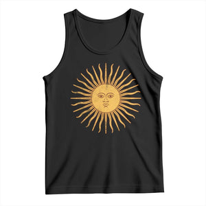 Argentina Sol De Mayo Vintage Argentinian Sun Throwback Design Tank Top TS11 Black Print Your Wear
