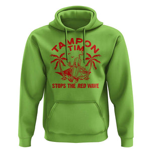 Funny Walz Hoodie Tampon Tim Stops The Red Wave Coconut Tree TS11 Lime Print Your Wear