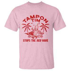 Funny Walz T Shirt Tampon Tim Stops The Red Wave Coconut Tree TS11 Light Pink Print Your Wear